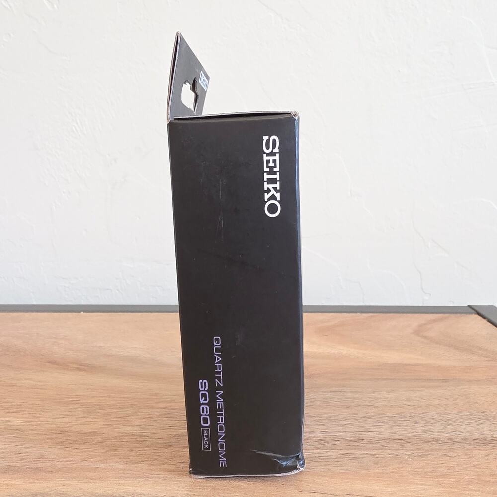 Seiko SQ60 Quartz Metronome Black Acoustic Sound Tempo Beat Pitch NIB - Picture 4 of 4